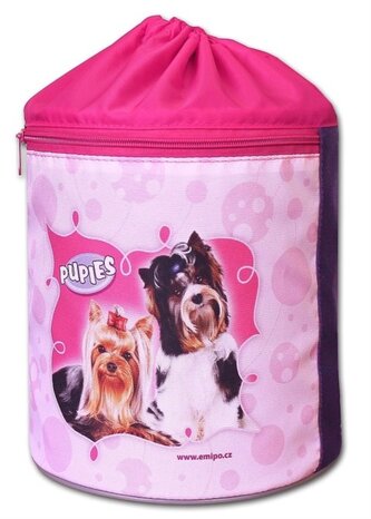 EMIPO Kulatý vak na záda 34x23cm Pupies
