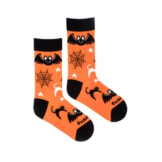 Dětské ponožky Temná noc Oranžové L (31 - 34)