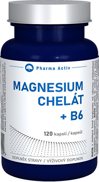 Pharma Activ Magnesium Chelát + B6 120 kapslí