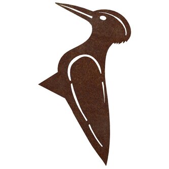 Zahradní dekorace datel 28 x 18 cm, corten CORGARDEN 1047