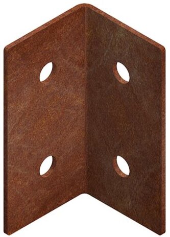 Modo Spojka na zahradní obrubník  3 x 3 x 6 cm, corten, rohová CORGARDEN 1027