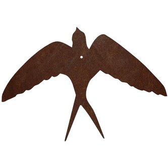 Zahradní dekorace vlaštovka v letu 30 x 22 cm, corten CORGARDEN 1050