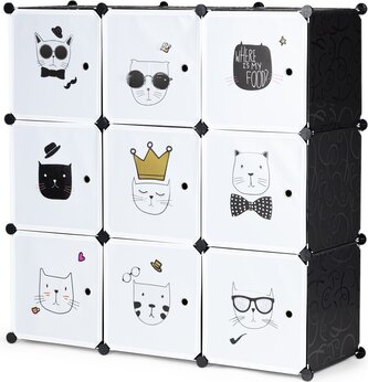 MODERN HOME Dětská modulární skříňka Kočky