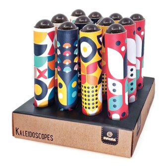 Svoora - kaleidoskop s křišťálovou koulí - výstavní stojan 12ks