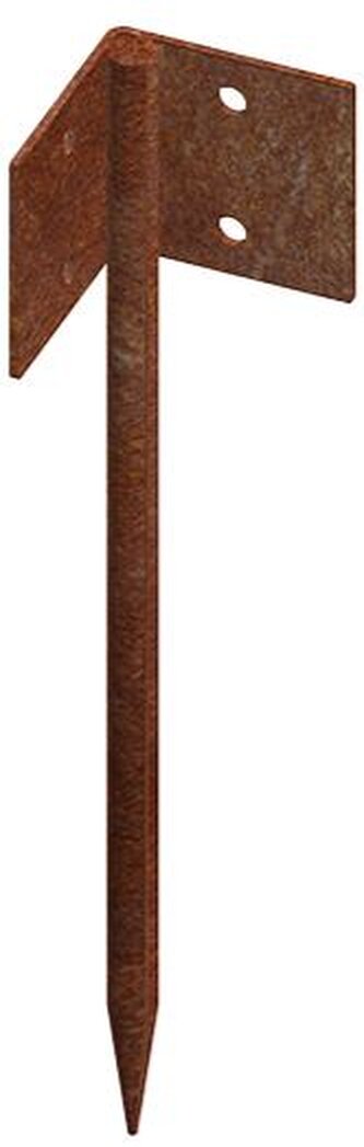 Urbis Spojka na zahradní obrubník 25 x 10 cm, corten, rohová CORGARDEN 1033