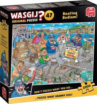 JUMBO Puzzle WASGIJ 47: Lodní chaos 1000 dílků JUMBO Puzzle WASGIJ 47: Lodní chaos 1000 dílků