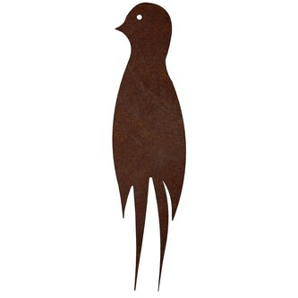 Zahradní dekorace vlaštovka 2, 20 x 5 cm, corten CORGARDEN 1045