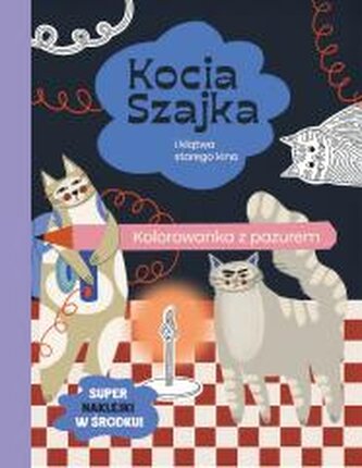 Kocia Szajka i klątwa starego kina. Kolorowanka