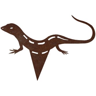Zahradní dekorace ještěrka 23 x 15 cm, corten CORGARDEN 1046