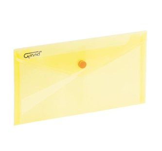 Koperta na zatrzask 225x124mm żółta GRAND