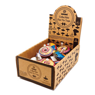 Svoora - Mini retro plechová káča Fantazie - výstavní stojan 18ks