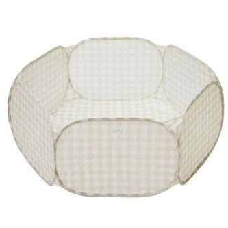 3 SPROUTS Suchý bazének Recycled Gingham/Beige 3 SPROUTS Suchý bazének Recycled Gingham/Beige