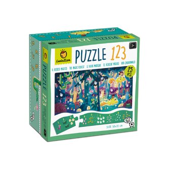 Ludattica - Puzzle 123, nauč se počítat - Magický les