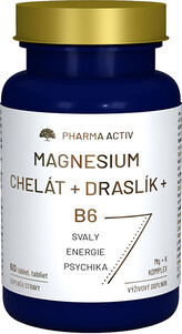 Pharma Activ Magnesium Chelát + Draslík + B6 60 tablet
