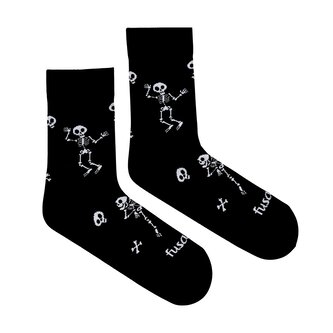 Ponožky Kostlivec Černé M (39-42)