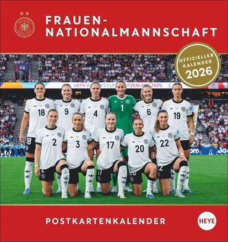 DFB Frauen Postkartenkalender 2026