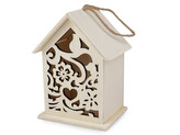 Závěsný dřevěný domeček / budka k domalování - 1 ks - 1 přírodní sv.