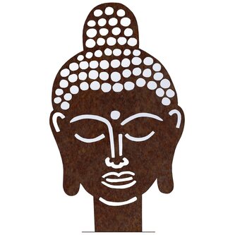 Zahradní dekorace Buddha 70 x 42 cm, corten CORGARDEN 1062
