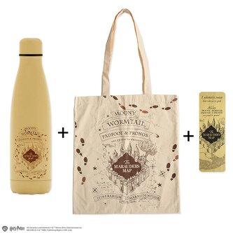 Harry Potter Dárková set - Pobertův plánek (Láhev, taška, záložka) Harry Potter Dárková set - Pobertův plánek (Láhev, taška, záložka)