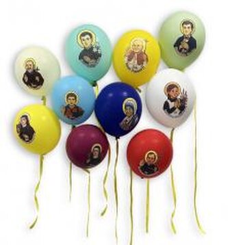 Balony z wizerunkami świętych (50szt)