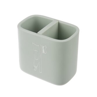 Držák zubních kartáčků polyresin dělený GREENISH