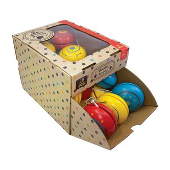 Svoora - Dřevěné Jo-Jo Classic - výstavní stojan 18 ks