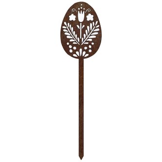 Zahradní dekorace velikonoční kraslice 2, 51 x 14 cm, corten CORGARDEN 1064