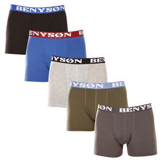 5PACK pánské boxerky Benysøn vícebarevné (4002) L