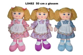 Lalka L-482 3rodz 50cm mix głos 171450