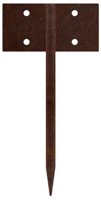 Urbis Spojka na zahradní obrubník 25 x 10 cm, corten, rovná CORGARDEN 1032