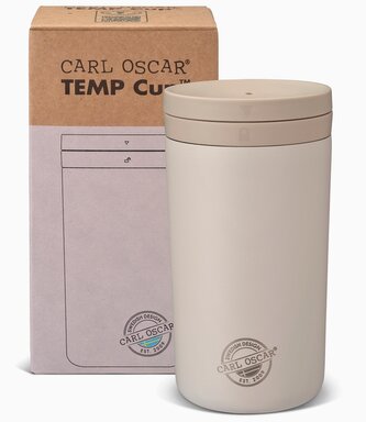 Carl Oscar - Twist n´sip TEMPCup™- termohrnek - béžový