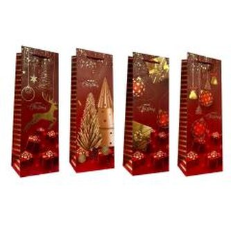 Torebka prezentowa Boże Narodzenie butelka mix