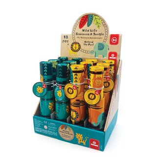 Svoora-KOVOVÝ TELESKOPICKÝ KALEIDOSKOP-výstavní stojan 12 ks