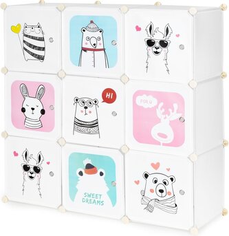 MODERN HOME Dětská modulární skříňka Zvířátka