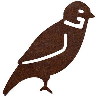 Zahradní dekorace vrabec 4, 15 x 5 cm, corten CORGARDEN 1060