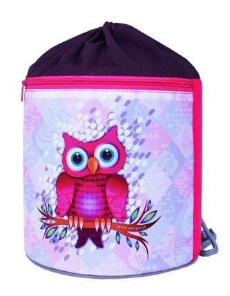 EMIPO Kulatý vak na záda 34x23cm Sova