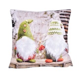 Vánoční 3D návlek, Dva trpaslíci v zeleném, 40 x 40 cm