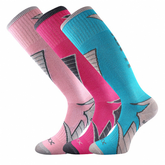 Podkolenky dětské sportovní Voxx Joska 3 ks (růžové, tmavě růžové, tyrkysové), 30-34