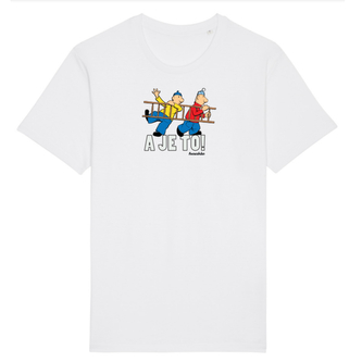 Tričko Pat a Mat - S žebříkem bílé Bílé S