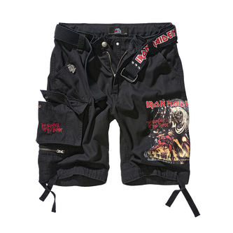 Kraťasy Brandit Savage Vintage Iron Maiden The Number of the Beast - černé, XL Kraťasy Brandit Savage Vintage Iron Maiden The Number of the Beast - černé, XL