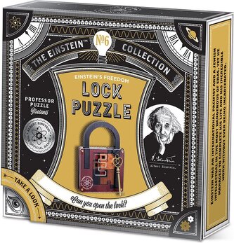 PROFESSOR PUZZLE Hlavolam Albert Einstein č.6: Lock Puzzle