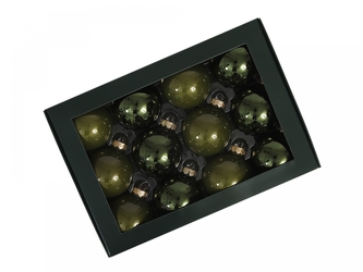 Sada vánočních baněk 5,7 cm, borovicový opál, sada 12 ks    Sada vánočních baněk 5,7 cm, borovicový opál, sada 12 ks