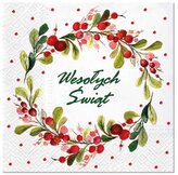 Serwetki 33x33cm Berries Ring (pl), Paw