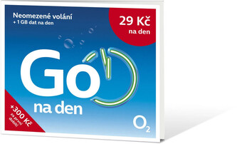 SIM karta O2 s tarifem GO Na den50 a kreditem 50 Kč SIM karta O2 s tarifem GO Na den50 a kreditem 50 Kč