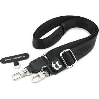 Karl Lagerfeld Universal Crossbody popruh Choupette Patch černý