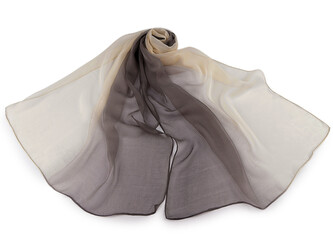 Letní šátek / šála ombré 50x155 cm - 1 ks - 6 šedá Letní šátek / šála ombré 50x155 cm - 1 ks - 6 šedá