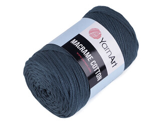 Pletací příze Macrame Cotton 250 g - 1 ks - 39 (761) modrošedá sv.