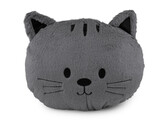 Dekorační polštář plyšový pes, kočka - 1 ks - 2 šedá kočka