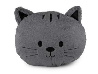 Dekorační polštář plyšový pes, kočka - 1 ks - 2 šedá kočka