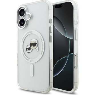Karl Lagerfeld IML K&CH Heads Metal Frame MagSafe kryt iPhone 17 čirý Karl Lagerfeld IML K&CH Heads Metal Frame MagSafe kryt iPhone 17 čirý